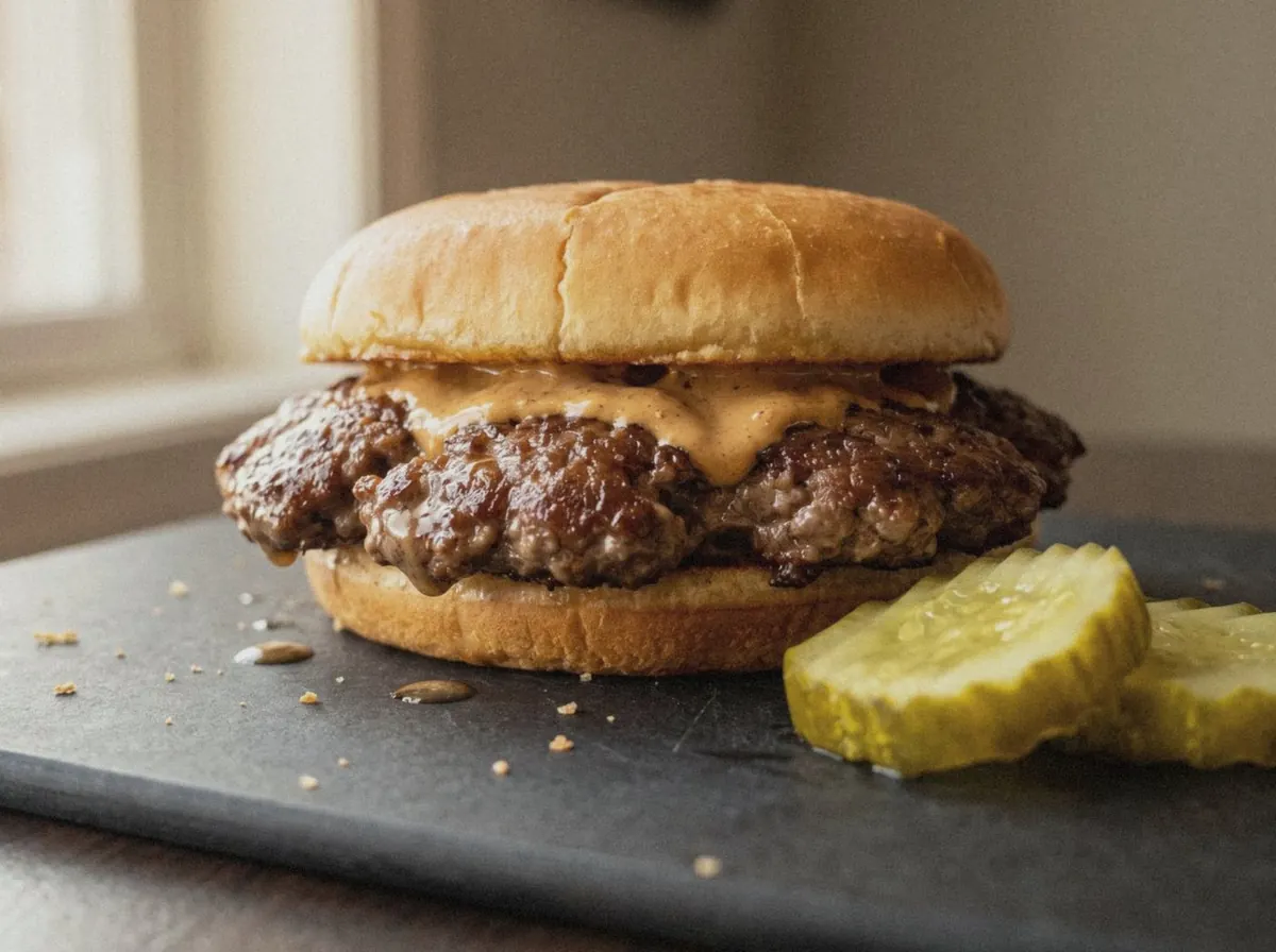 AI illustration of this burger, made from its recipe description