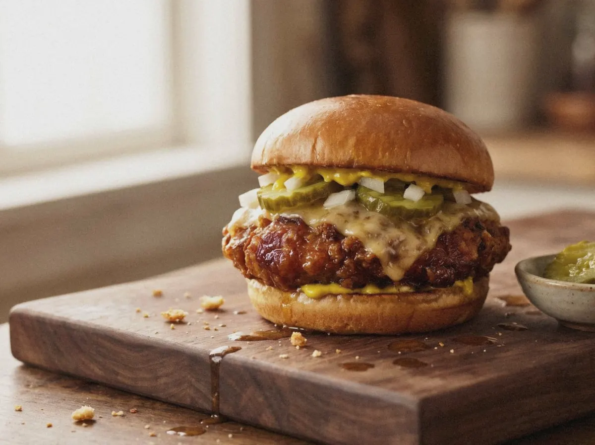 AI illustration of this burger, made from its recipe description