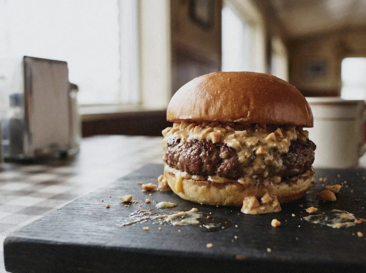 AI illustration of this burger, made from its recipe description