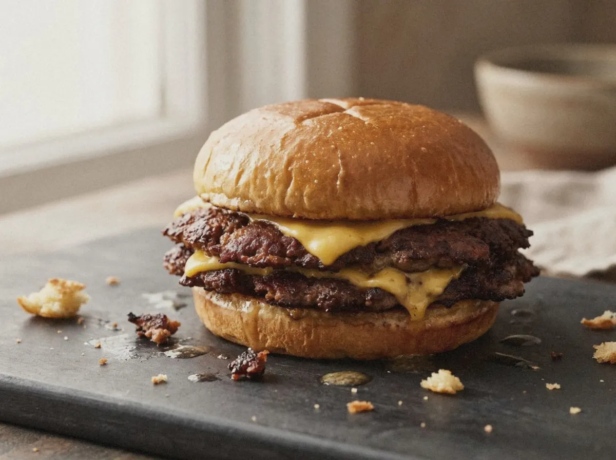 AI illustration of this burger, made from its recipe description