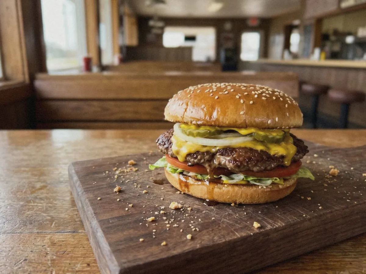 AI illustration of this burger, made from its recipe description